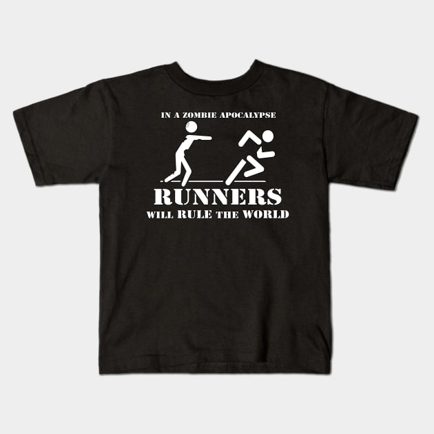 Runners will rule the world Kids T-Shirt by Spectralstories